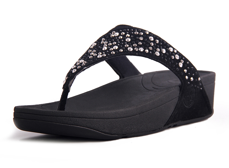 2016 Fitflop Womens Slippers S-diamond Black